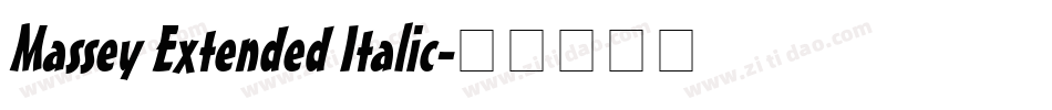 Massey Extended Italic字体转换
